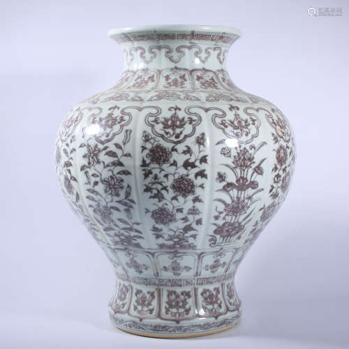 Ming Dynasty underglaze red jar