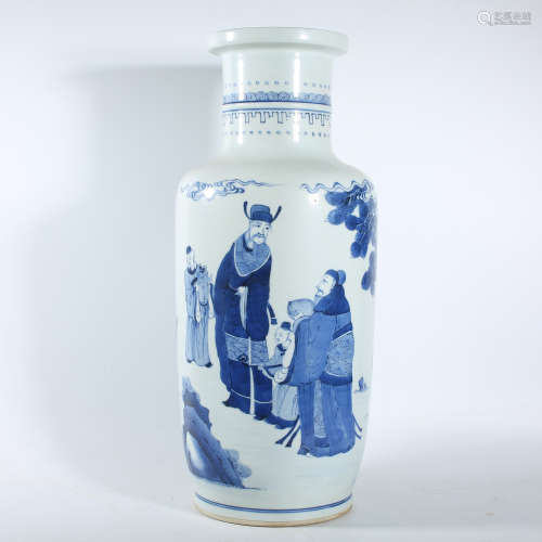 Qing Dynasty Kangxi blue and white vase