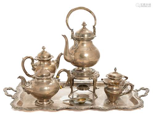 A Peruvian sterling silver tea and coffee service by