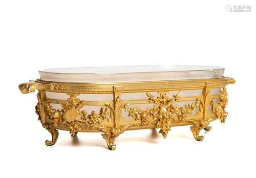 A Ferdinand Barbedienne gilt-bronze jardiniere