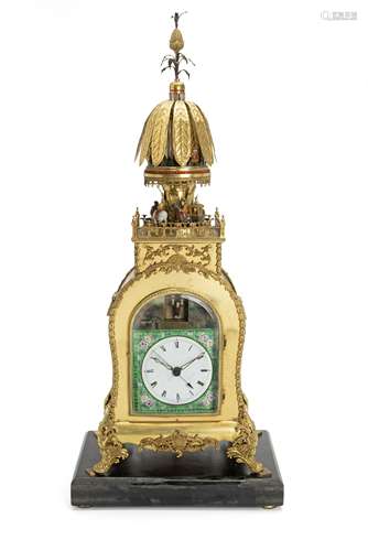 A Chinese export French-style automaton clock