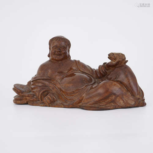 Red Sanders Figure of Liu Hai