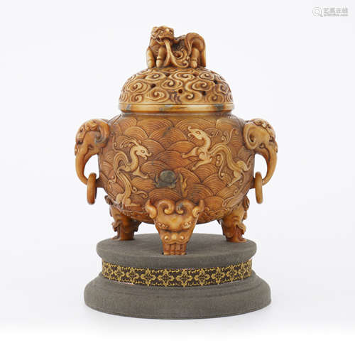 Tianhuang Dragon Incense Burner