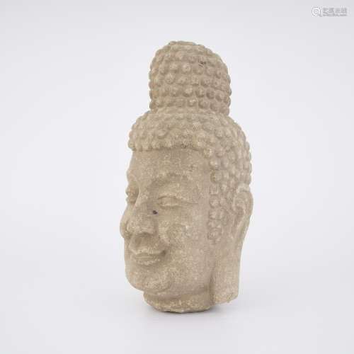 Northern Wei Dynasty Bluestone Buddha Head
