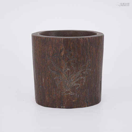 Aloeswood Orchid Brushpot