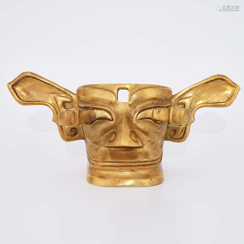 Gilt Bronze Mask