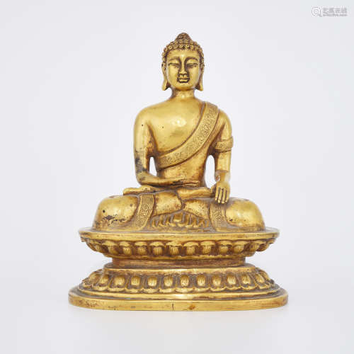 Gilt Bronze of Buddha