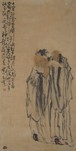 Chinese Figure Painting by Huang Shen