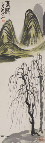 The Willow,Painting by Qi Baishi