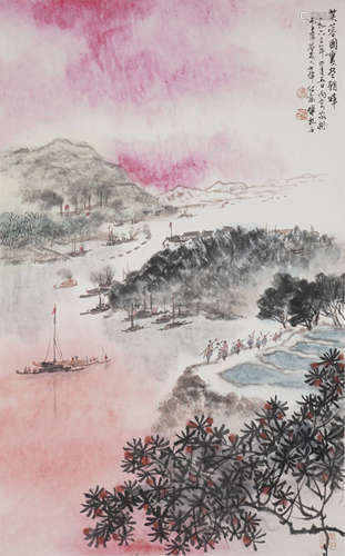 Chinese Landscape Painting by Fu Baoshi