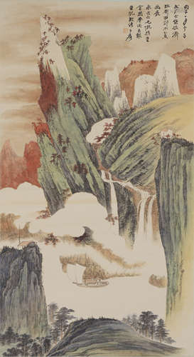 Chinese Landscape Painting by Zhang Daqian