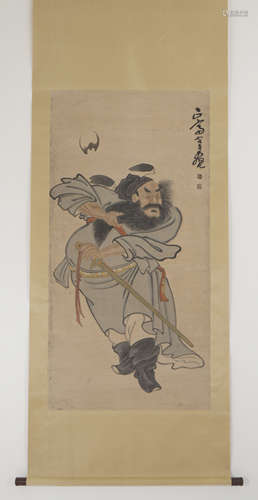 Zhong Kui，Painting by Min Zhen