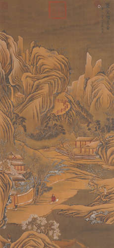 Chinese Landscape Painting by Dai Jin