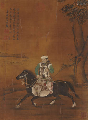 Chinese Figure Painting by Zhao Mengfu