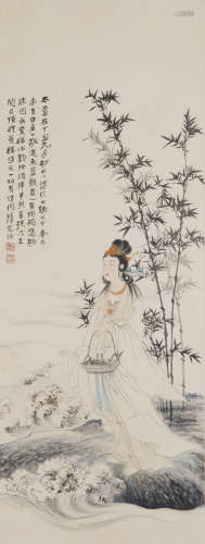 The Bodhisattva,Painting by Zhang Daqian