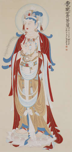 The Bodhisattva，Painting by Xie Zhiliu