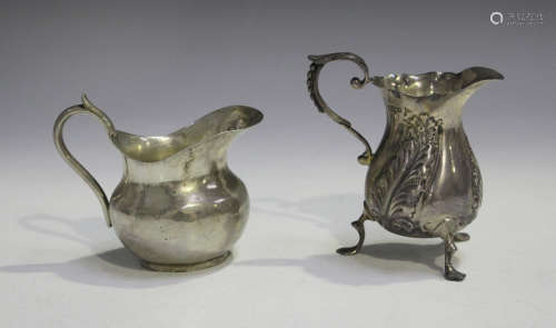 A late 19th/early 20th century Chinese silver cream jug of b...