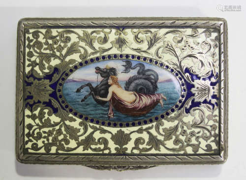 An early 20th century Continental .800 silver and enamelled ...