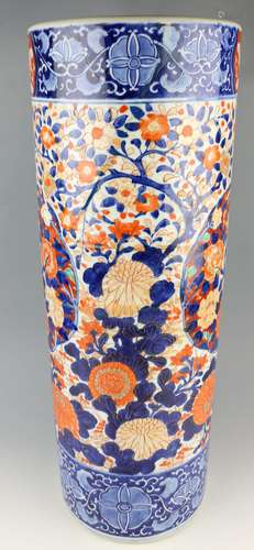 Zylindrische Bodenvase Japan, Imari