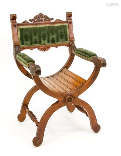 Dagobert chair (scissor chair), 1880