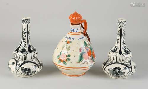 Three pottery vases