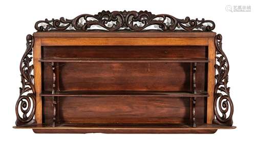 Mahogany wall cabinet, 1880