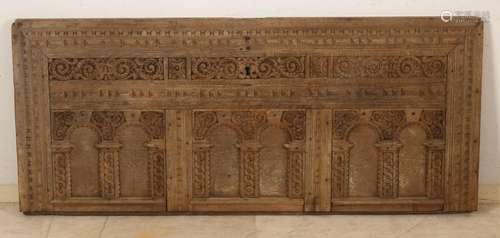 17th - 18th century front panel of a chest