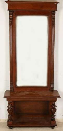 German hall mirror with console