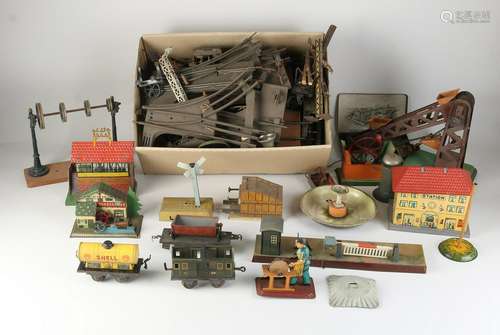 Large lot of tin toys