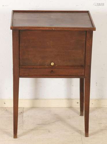 Oak bedside table, 1800