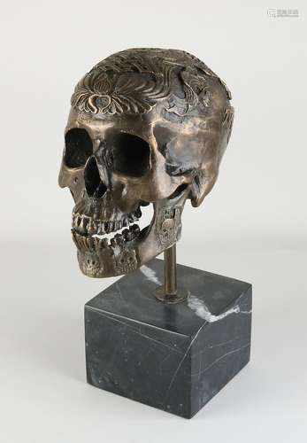 Bronze skull