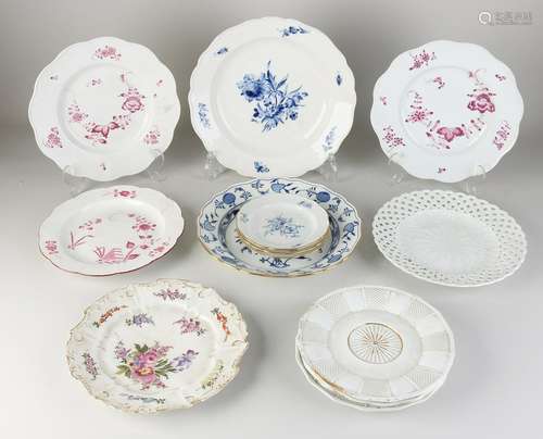 13x Meissen porcelain (plates)