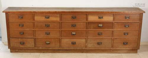 Antique apothecary drawer unit