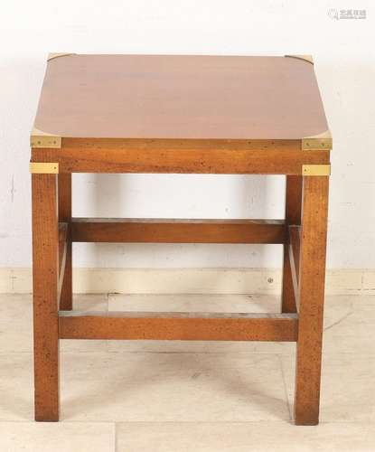 Mahogany ship's table with brass corner pieces