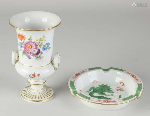 Two parts Meissen porcelain