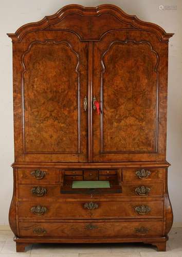 Rare Dutch writing cabinet, 1760