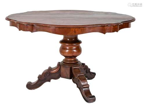 Mahogany dining table, 1860