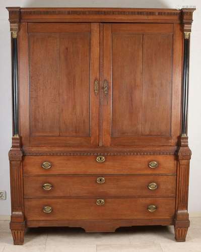 Oak Louis Seize cabinet