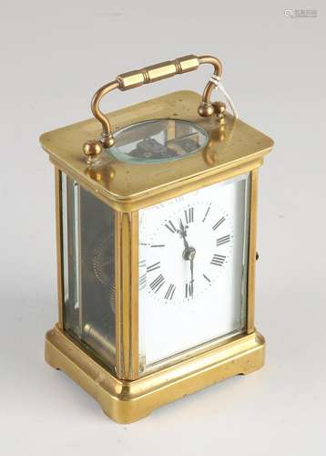 Antique French travel alarm clock