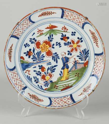 Delft plate Ã˜ 22 cm.