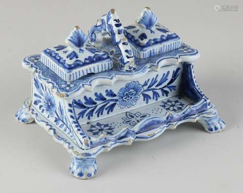 Antique Delft ink set