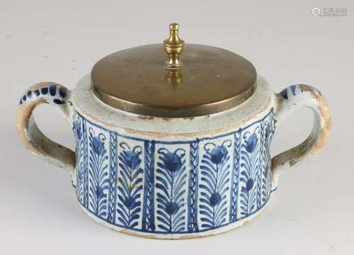 Delft butter pot