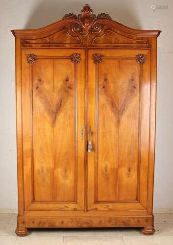 French cherry wood linen closet