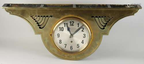 Brass hanging clock, 1910