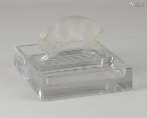 Lalique glass paperweight