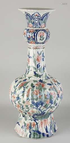 Delft knob vase, H 53 cm.