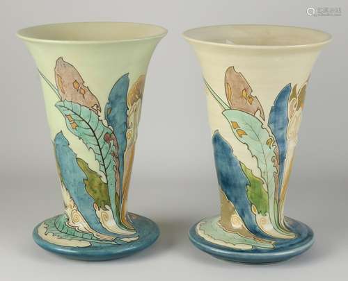 Two Arnhem Ram vases, 1915