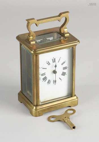 Antique French travel alarm clock