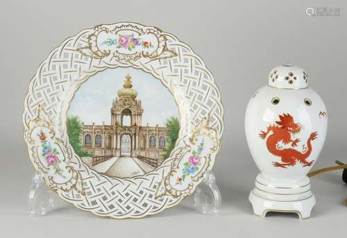 Two parts German porcelain