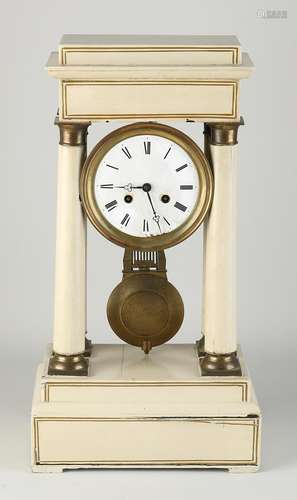 Wooden column mantel clock, 1870